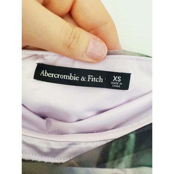 Abercrombie Asymmetrical Off-Shoulder Draped Maxi Dress XS Fall Wedding Guest - Picture 8 of 12